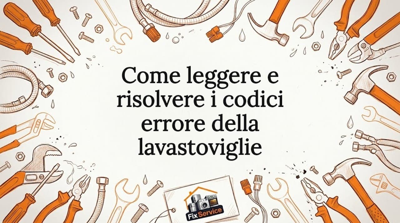 Come leggere e risolvere i codici errore della lavastoviglie
